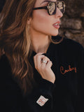 *COMING SOON* OSU Cowboys Stitched Black Signature Waffle Top