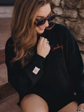 *COMING SOON* OSU Cowboys Stitched Black Signature Waffle Top