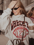 Texas Tech Campus Classic Gray Roll Neck Sweatshirt