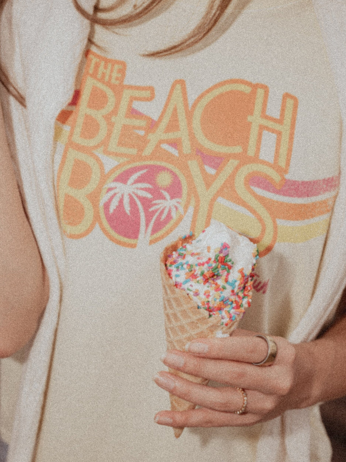 The Beach Boys Retro Fun Fun Yellow Ellie Perfect Tee