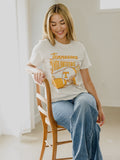 Tennessee Vols Football Pennant Vintage White Ellie Perfect Tee