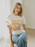 Tennessee Vols Football Pennant Vintage White Ellie Perfect Tee