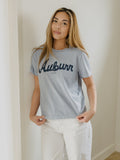Auburn Tigers Bold Script Light Blue Ellie Heavyweight Tee