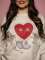 Valentini Heart Natural Sweatshirt