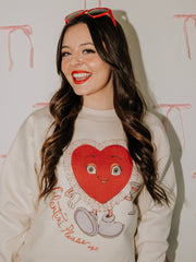 Valentini Heart Natural Sweatshirt