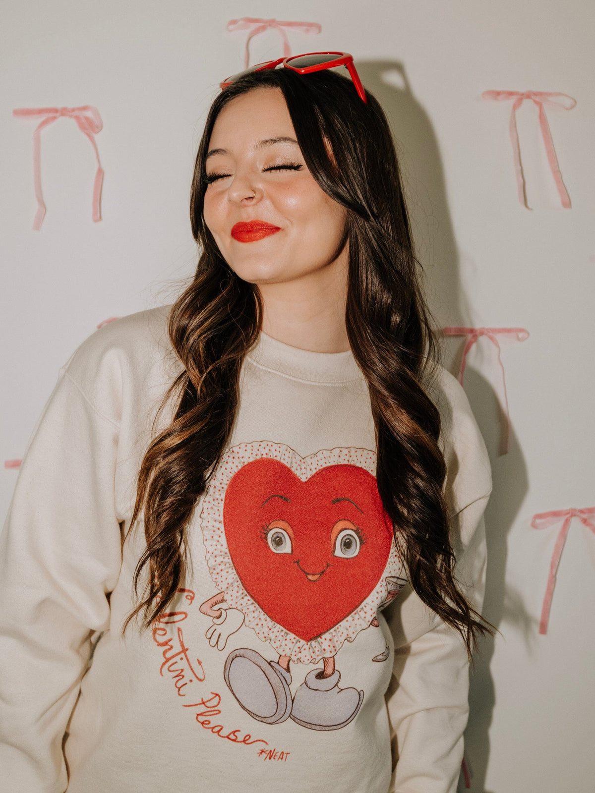 Valentini Heart Natural Sweatshirt