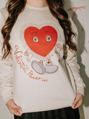 Valentini Heart Natural Sweatshirt