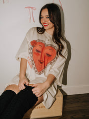 Be My Valentine Off White One Size Tee