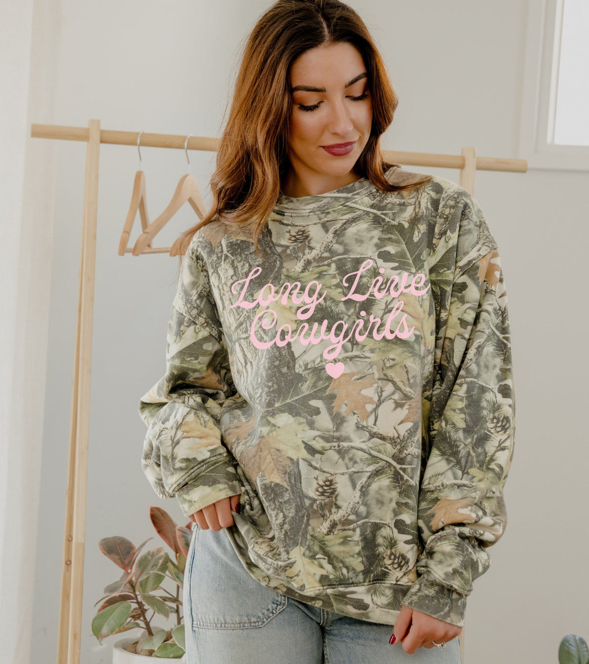 Long Live Cowgirls Camouflage Sweatshirt
