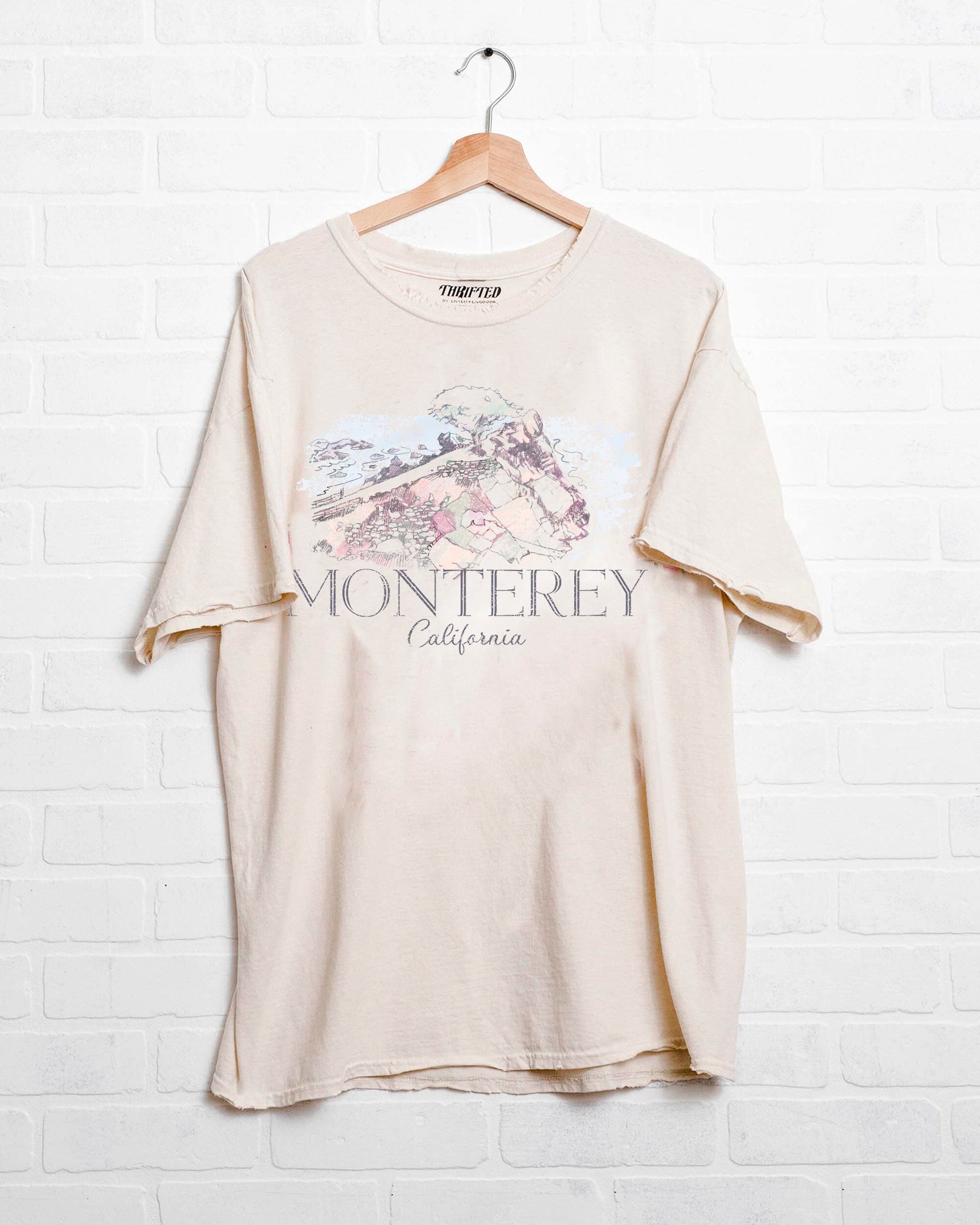 Monterey Off White Thrifted Tee