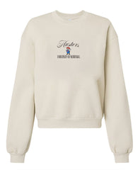 Nebraska Huskers Embroidered Script Cream Sweatshirt
