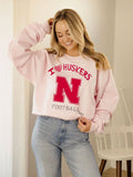 Nebraska Huskers Sporty Charm Pink Sweatshirt