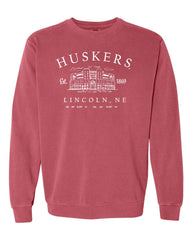 Nebraska Huskers Stadium Coordinates Red Sweatshirt