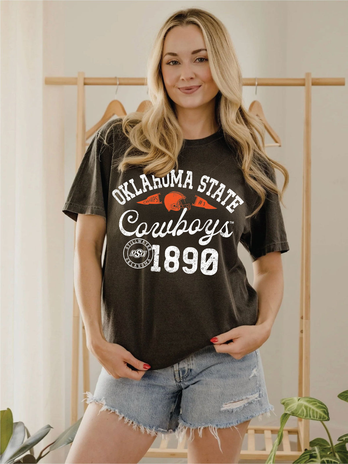 OSU Cowboys Football Icon Pepper CC Tee