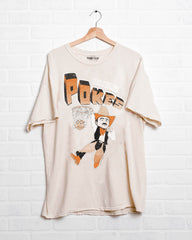 Pokes Basketball Mascot Dunk Off White Thrifted Tee
