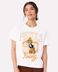 OSU Cowboys Club Mascot White Ellie Perfect Tee