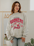 OU Sooners Gridiron Weekend Edit Ash Gray Mock Neck Sweatshirt