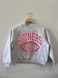 Children's OU Sooners Campus Classic Gray Mock Neck Sweatshirt