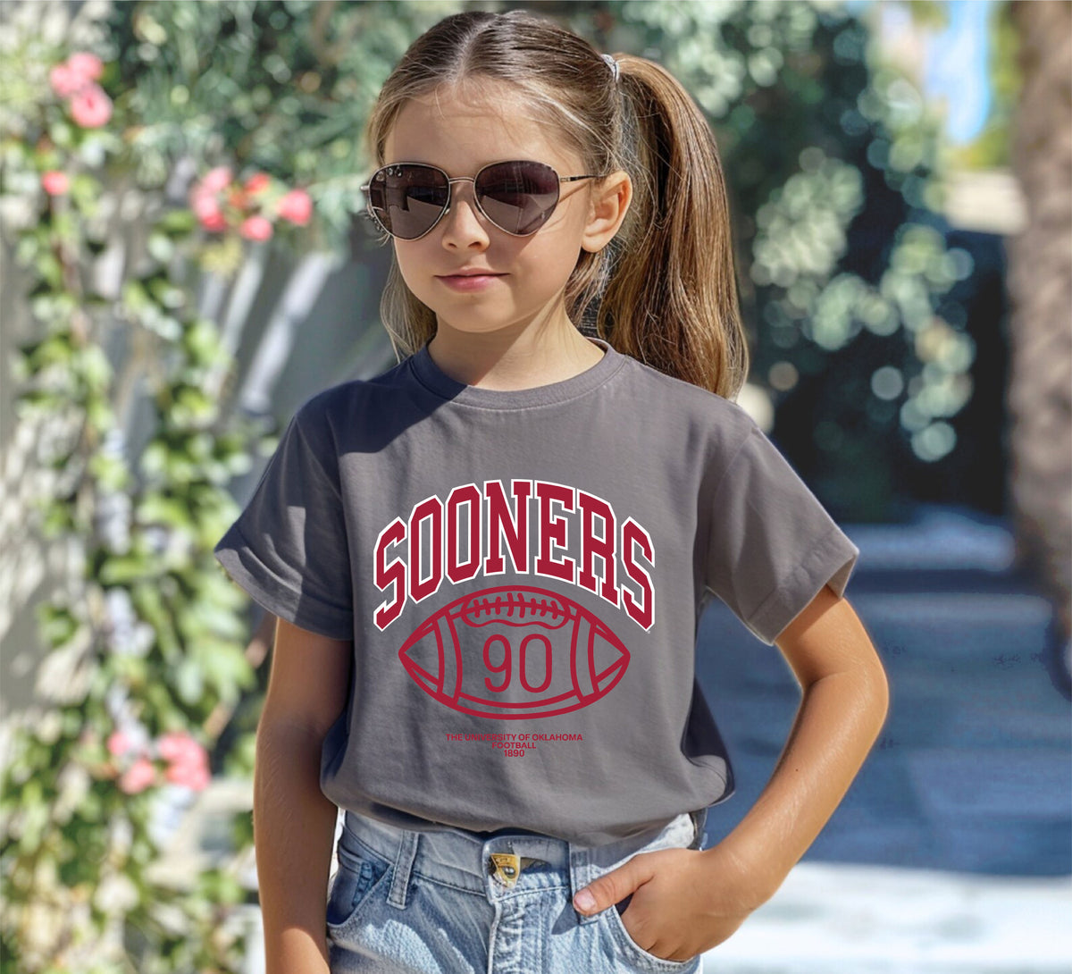 Children's OU Sooners Campus Classic Gray CC Tee