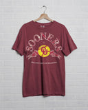 OU Sooners Heritage Plaid Softball Crimson CC Tee