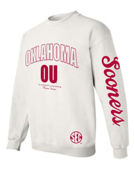 OU Sooners SEC Sporty White Sweatshirt