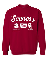 OU/SEC TAP Crimson Thrifted Sweatshirt