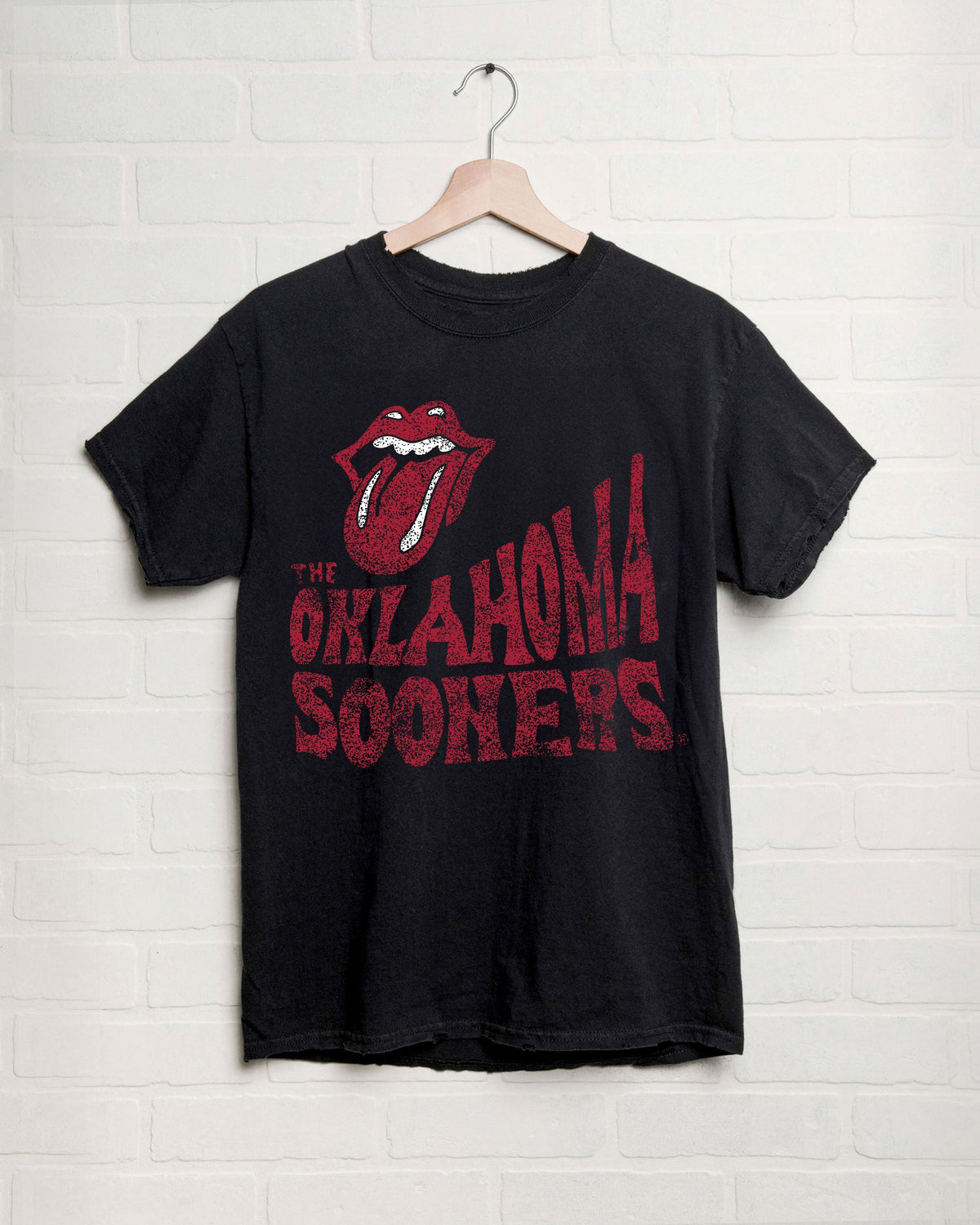 Rolling Stones OU Sooners Dazed Black Thrifted Tee