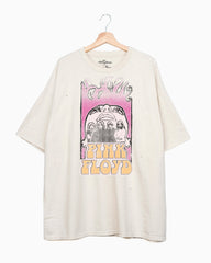 Pink Floyd Festival Colors Off White Oversized One Size Tee