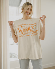 Tennessee Vols RL Baseball Off White Thrifted Tee