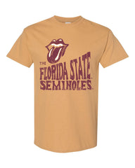 Rolling Stones FSU Seminoles Dazed Gold Thrifted Tee