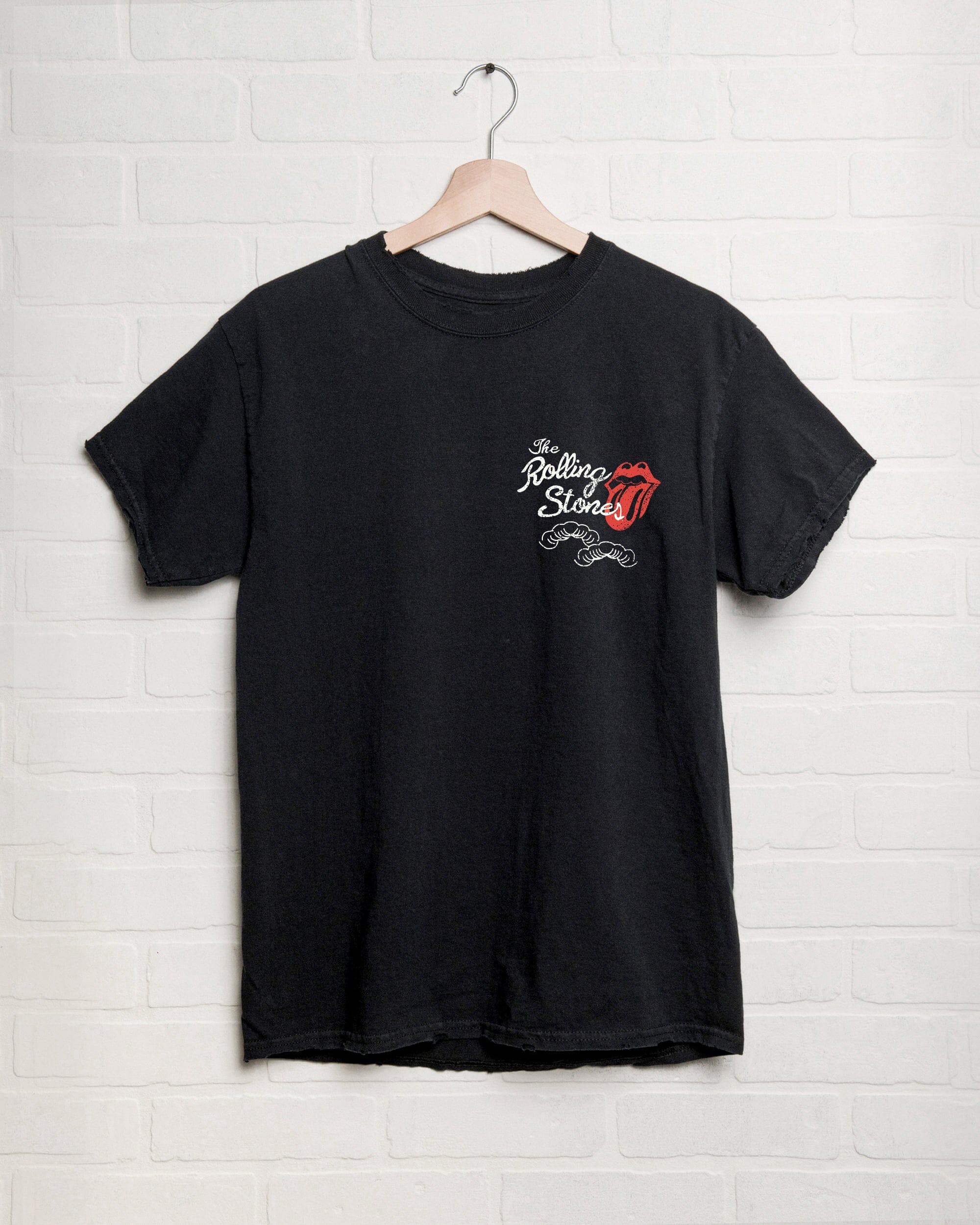 Rolling Stones Japan 2006 Black Thrifted Distressed Tee