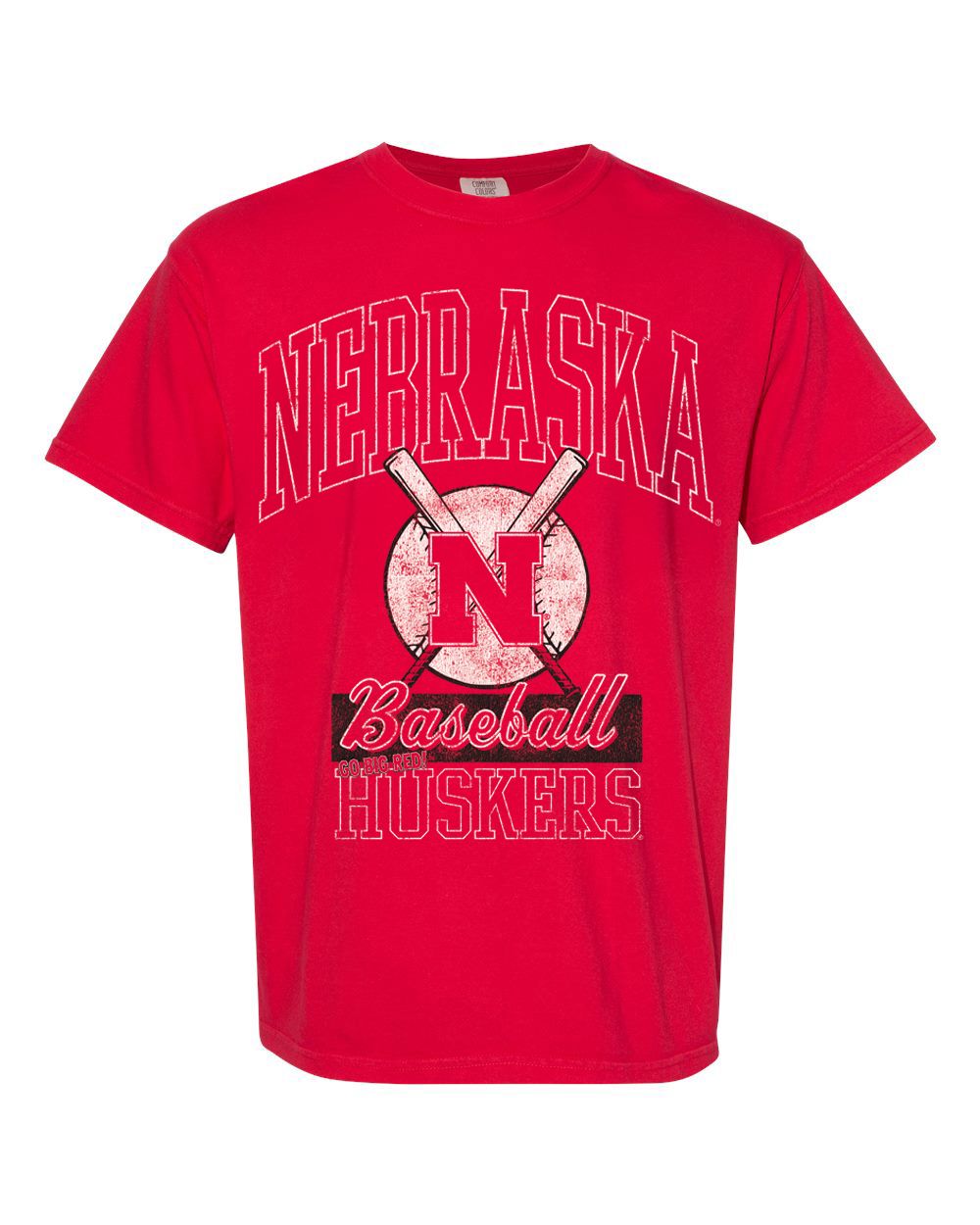 Nebraska Huskers Baseball Crimson CC Tee