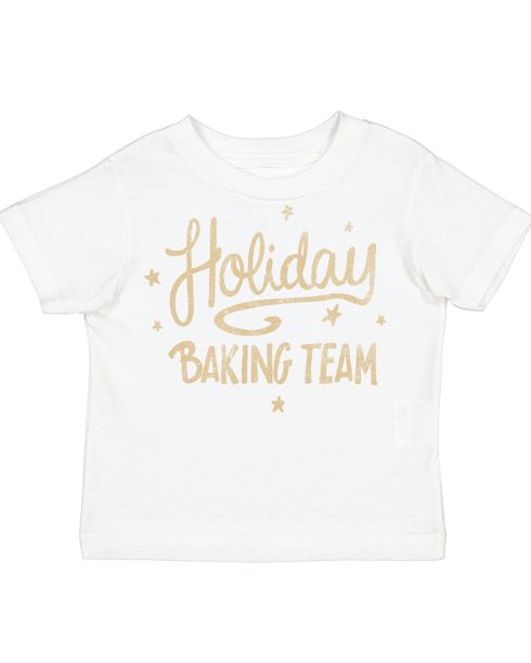 Children's Holiday Baking Team Natural Tee
