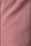 Red Cream Stripe Mid Rise Shorts