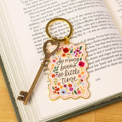So Many Books So Little Time Keychain