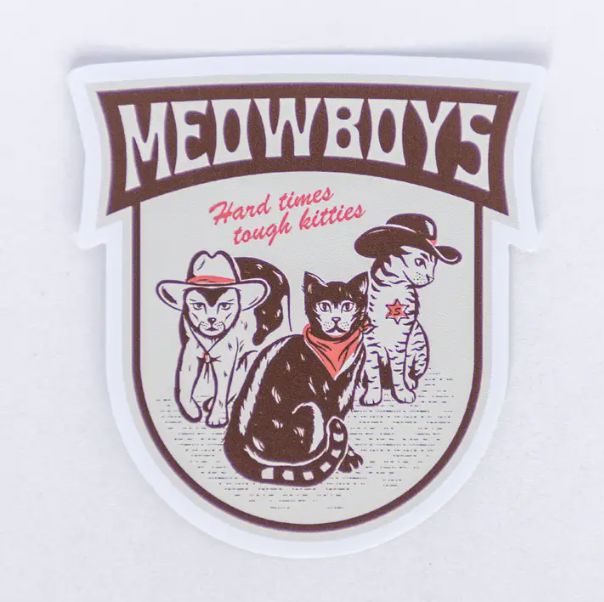 Meowboys Sticker