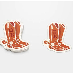 OK Cowboy Boot Western Sticker