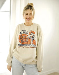 Cross Canadian Ragweed OSU Cowboys Pistol Pete Sand Thrifted Sweatshirt
