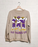 LSU Tigers Baseball Fighters Sand Thrifted Sweatshirt
