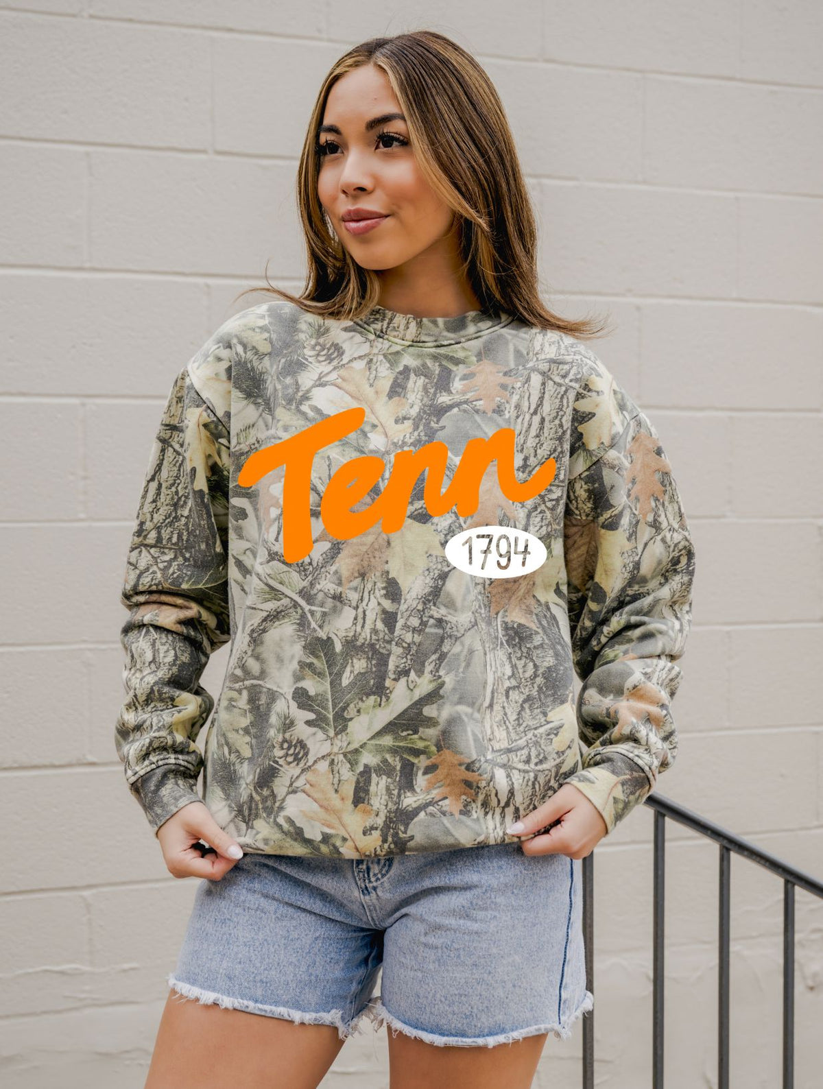 Tennessee Vols Established Puff Camouflage Sweatshirt