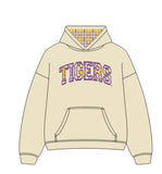 *COMING SOON* LSU Tigers Varsity Plaid Off White Hoodie