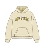 *COMING SOON* App State Mountaineers Varsity Plaid Off White Hoodie