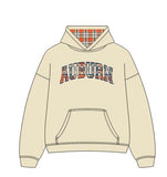 *COMING SOON* Auburn Tigers Varsity Plaid Off White Hoodie
