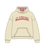 *COMING SOON* Alabama Crimson Tide Varsity Plaid Off White Hoodie
