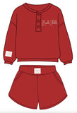 *COMING SOON* KU Jayhawks Stitched Red Signature Waffle Top