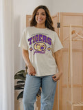 LSU Tigers Gridiron League Off White Thrifted Tee
