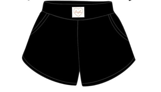*COMING SOON* LivyLu Signature Waffle Black Lounge Shorts