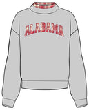 *COMING SOON* Alabama Crimson Tide Varsity Plaid Mock Neck Sweatshirt