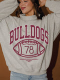 *COMING SOON* Mississippi State Bulldogs Campus Classic Gray Roll Neck Sweatshirt
