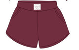 *COMING SOON* LivyLu Signature Waffle Maroon Lounge Shorts